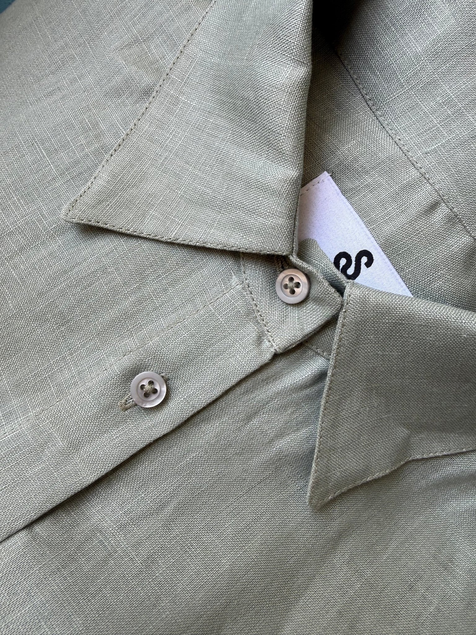 Livia Linen Set in - Sage Green - SIMOVSKA