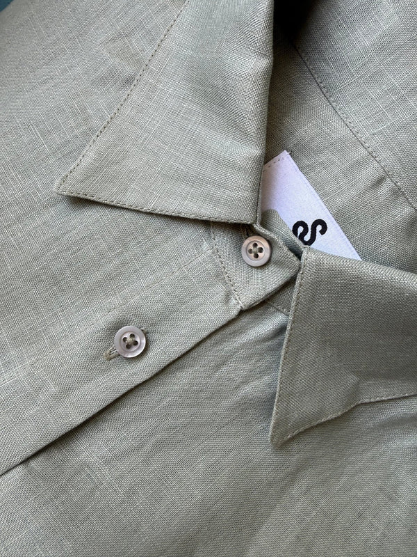 Livia Linen Set in - Sage Green - SIMOVSKA