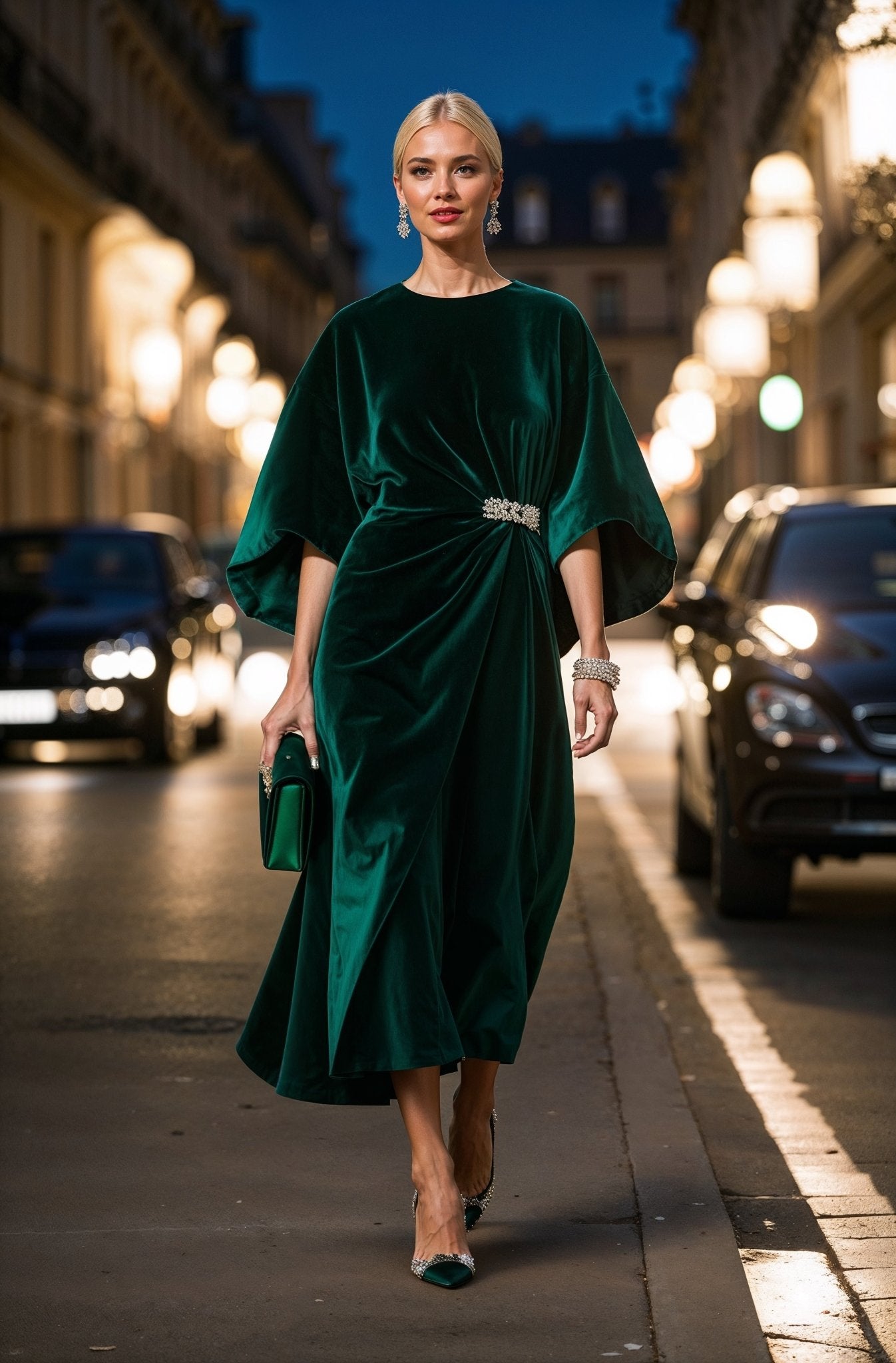 Lumire Velvet Dress in Emerald Green Awaken Your Light SIMOVSKA Lumire Velvet Dress in Emerald Green Awaken Your Light SIMOVSKA