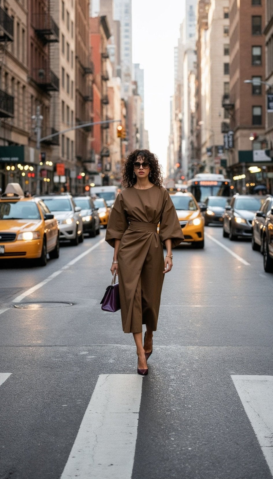 Madam Dress in Brown - SIMOVSKA