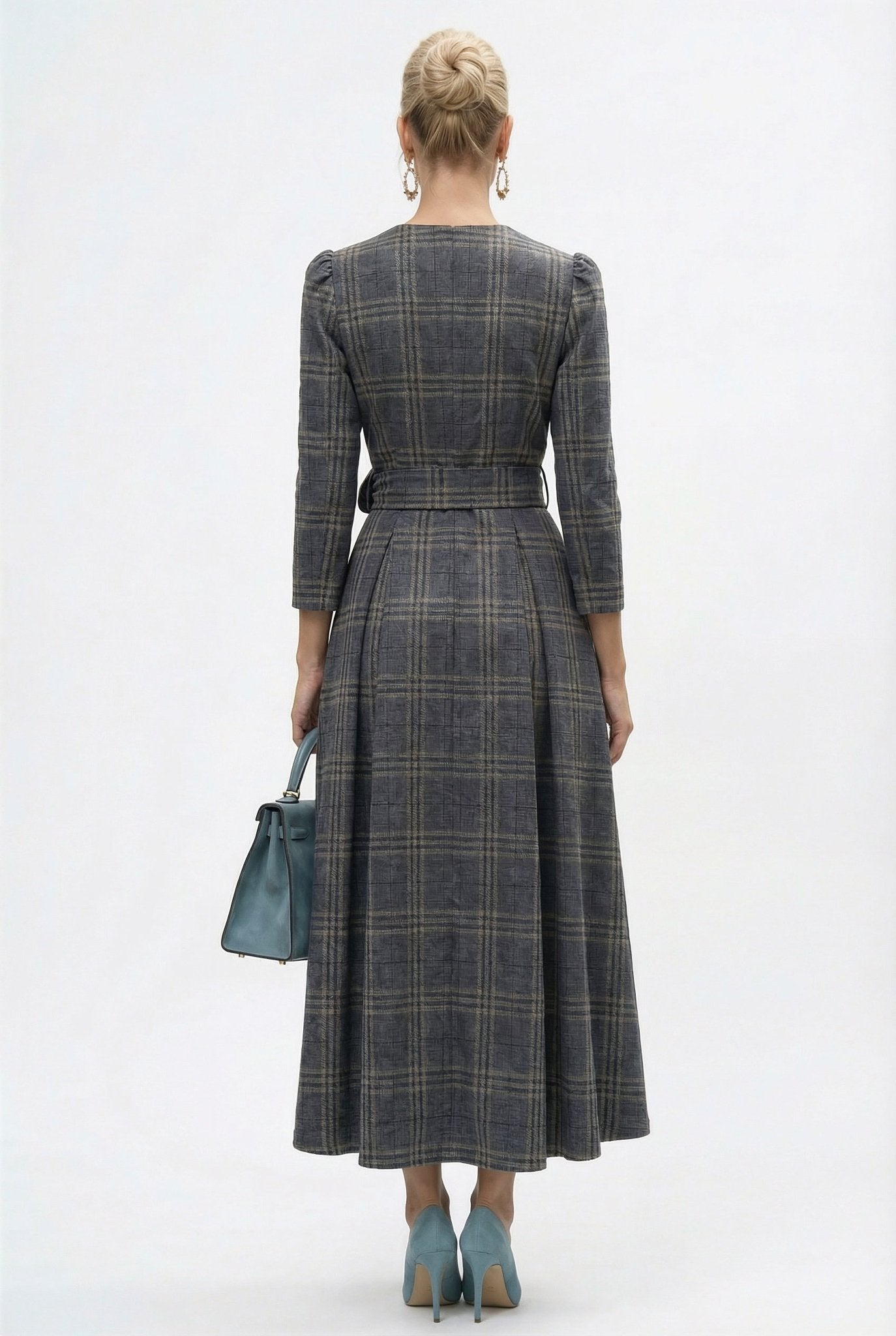 Majestic Dress — Charcoal Jacquard - SIMOVSKA