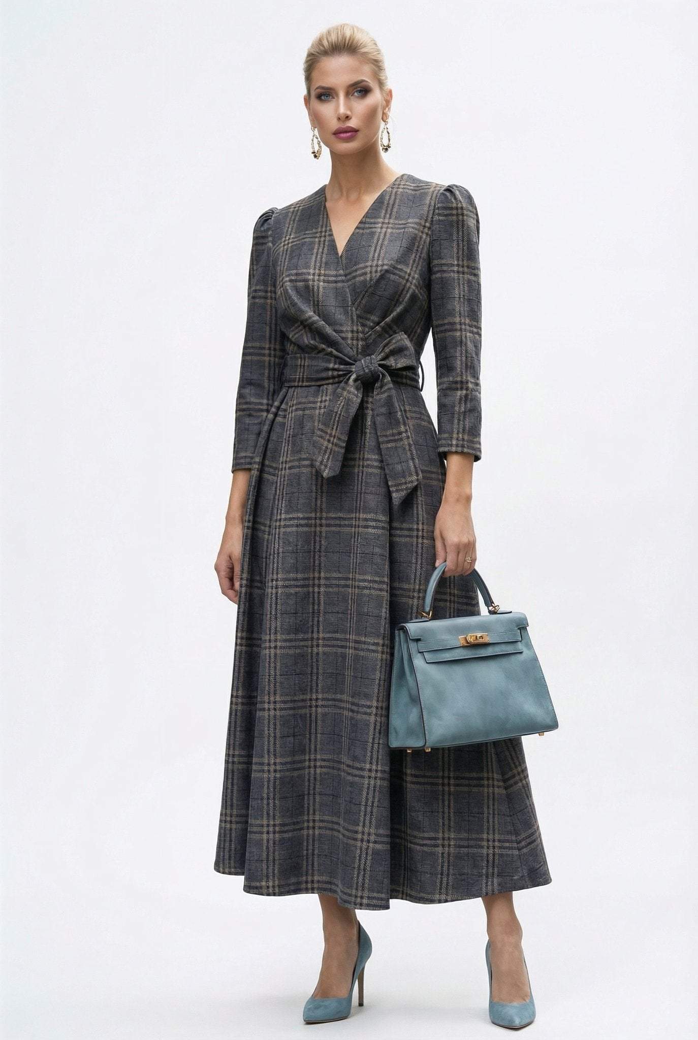 Majestic Dress — Charcoal Jacquard - SIMOVSKA