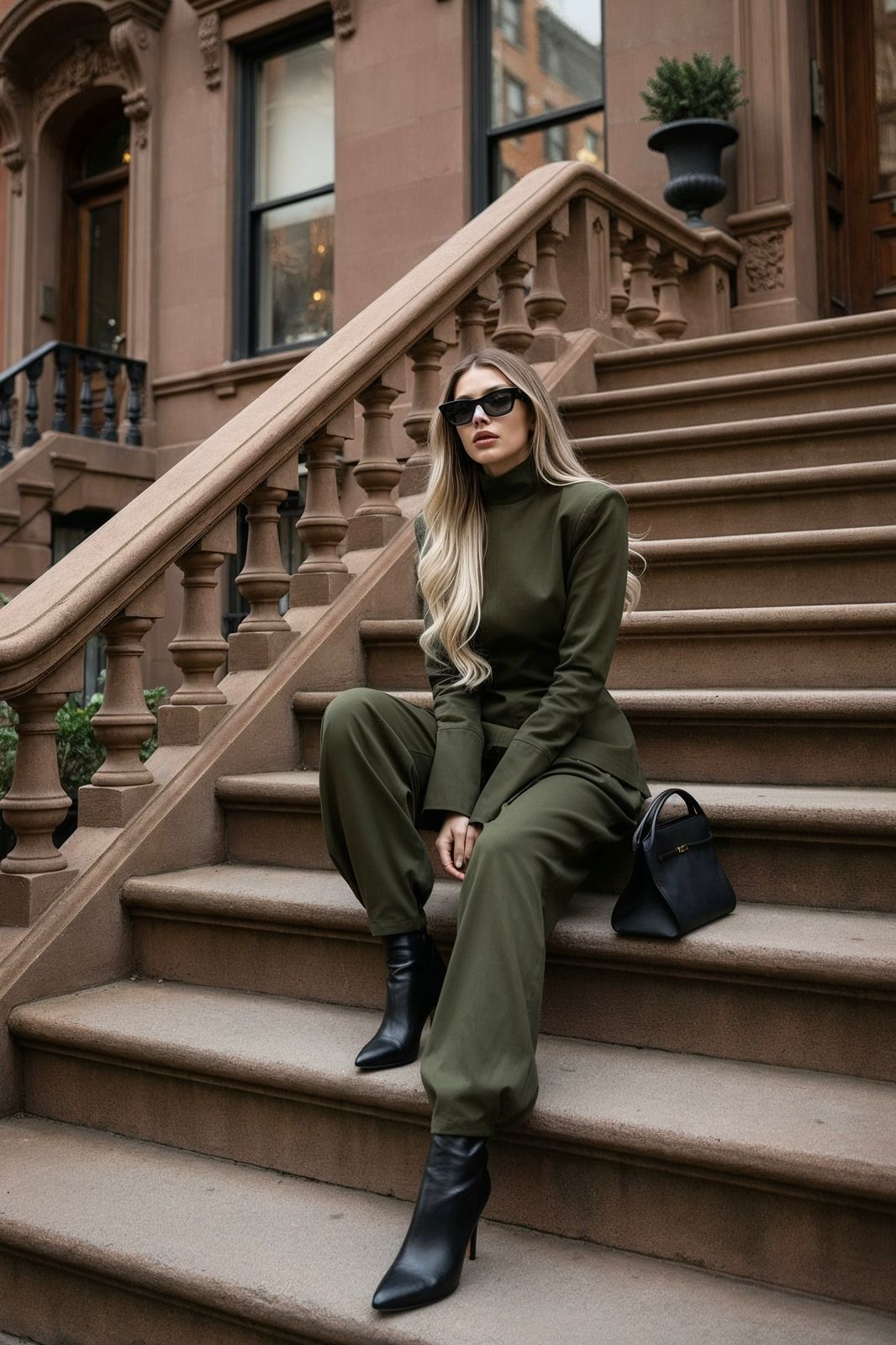 Metropolis Set – Verdigris Luxe Twill Viscose 🌿 – SIMOVSKA