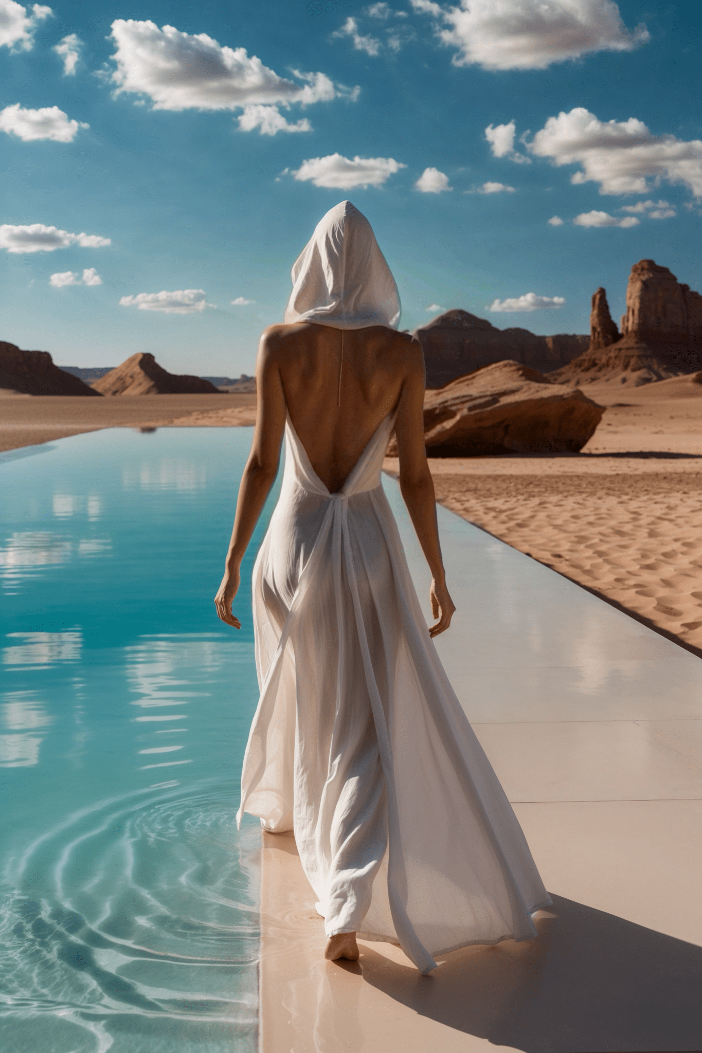 Mia Dress in White Linen - SIMOVSKA