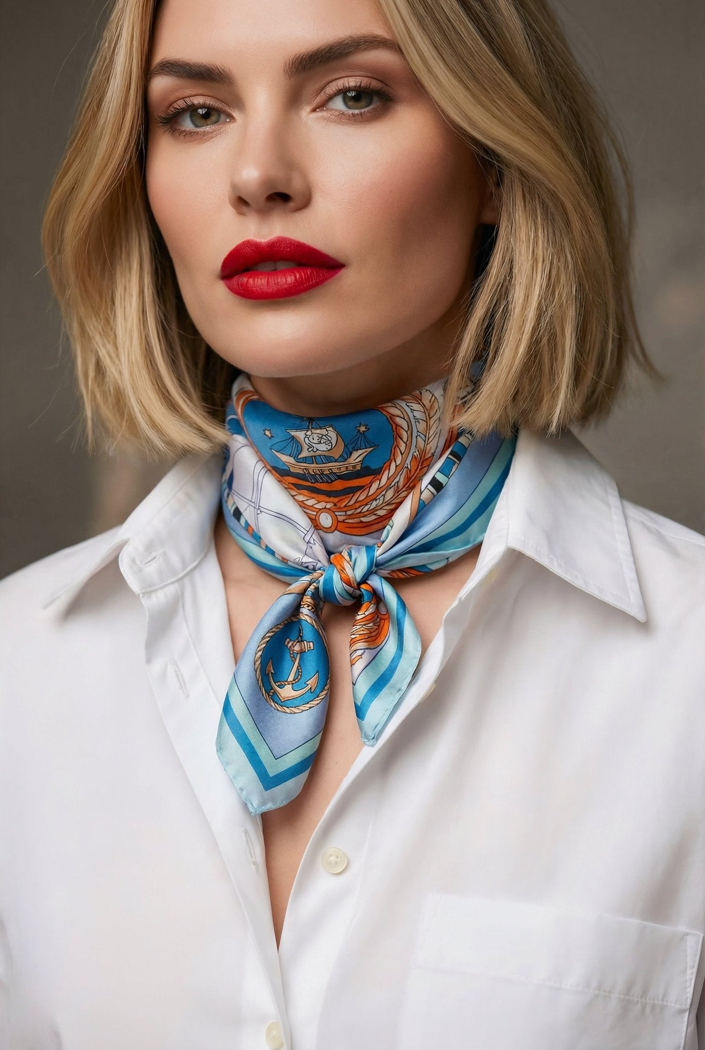 Nautical Print Scarf - SIMOVSKA