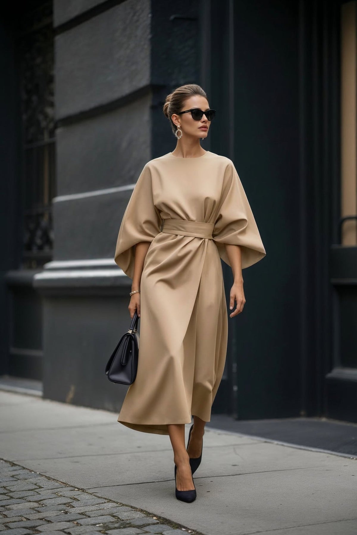 Nuvé Dress – in Beige - SIMOVSKA
