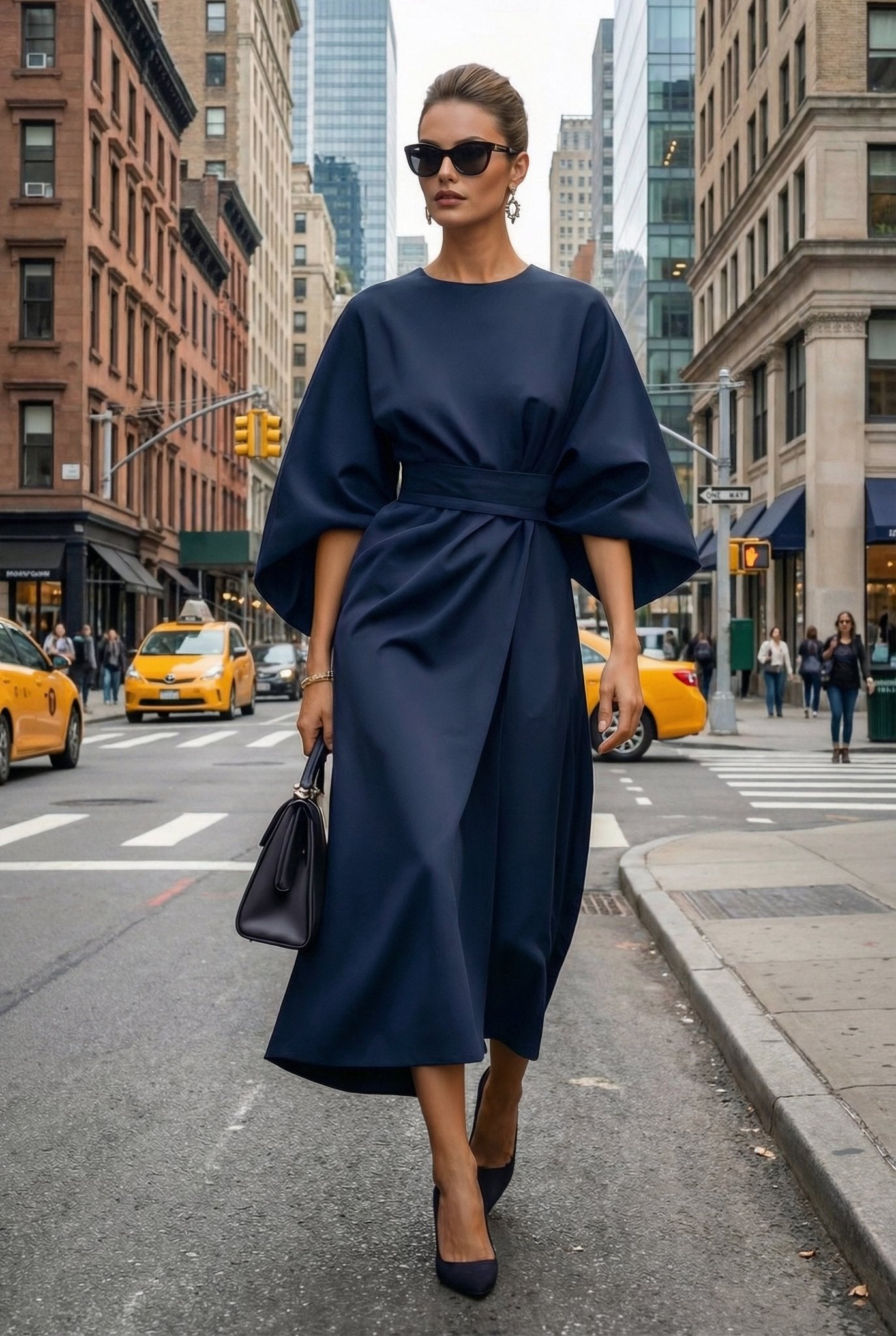 Nuvé Dress – in Navy - SIMOVSKA