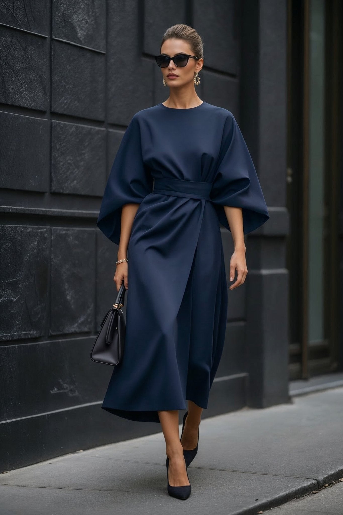 Nuvé Dress – in Navy - SIMOVSKA