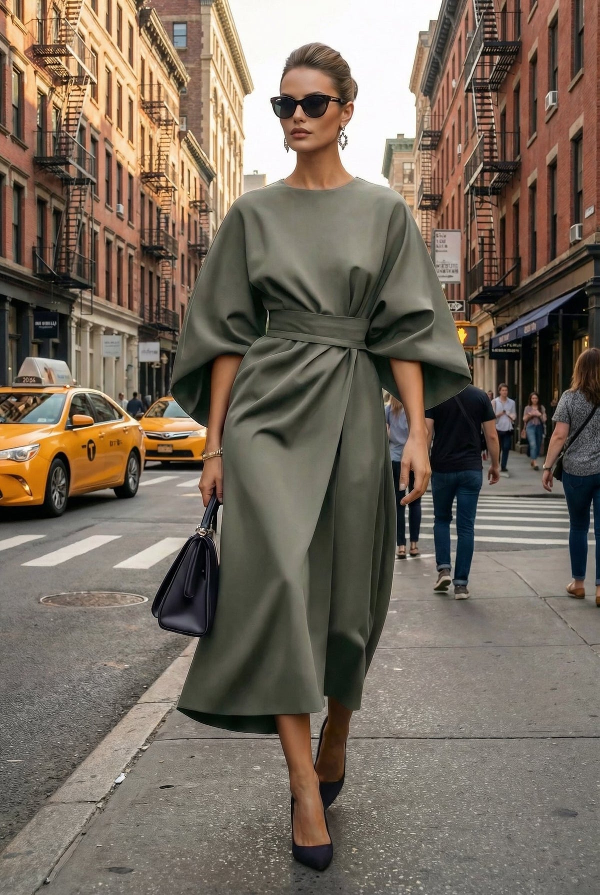 Nuvé Dress – in Olive - SIMOVSKA