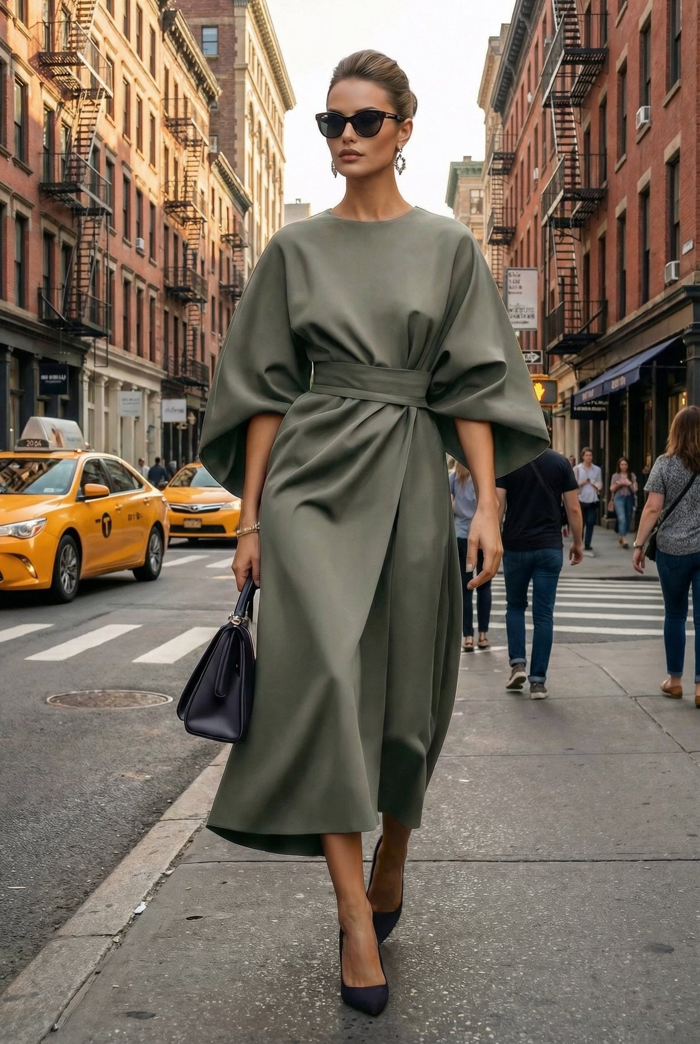 Nuvé Dress – in Olive - SIMOVSKA