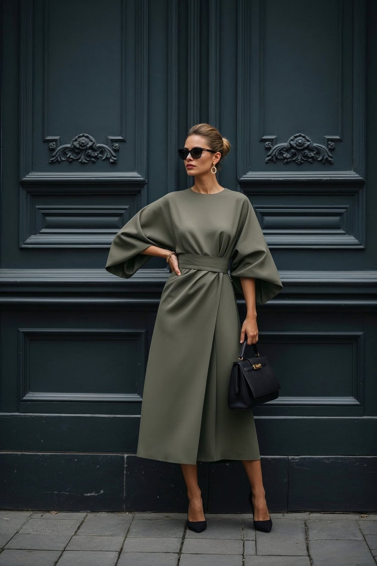 Nuvé Dress – in Olive - SIMOVSKA