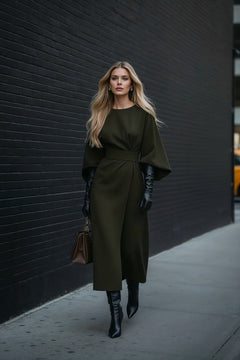 Nuvé Dress – Olive Mist - SIMOVSKA
