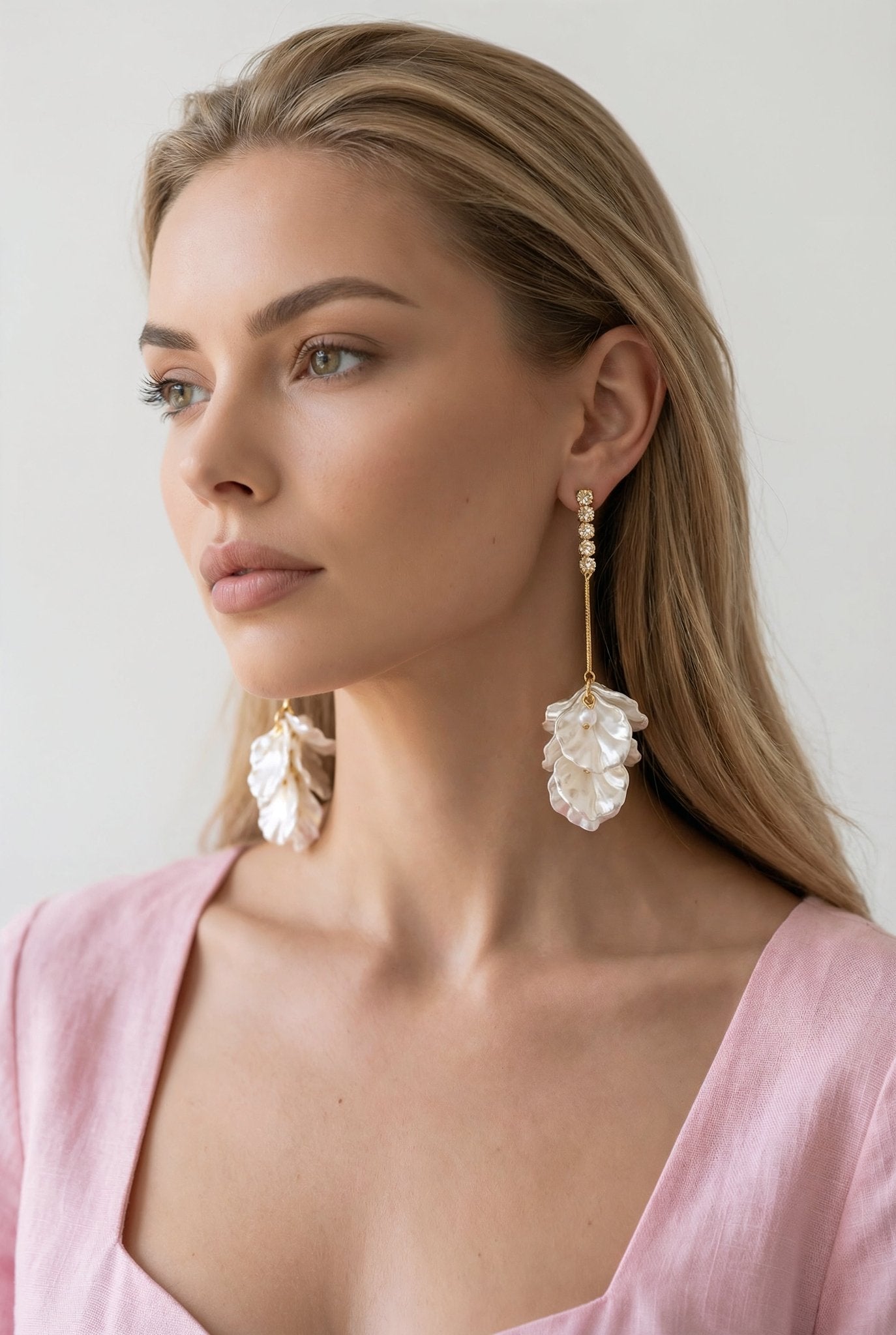 Pearl Blossom Drop Earrings - SIMOVSKA
