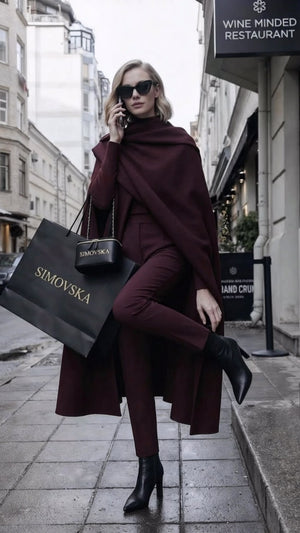 Hera Cape - Maroon
