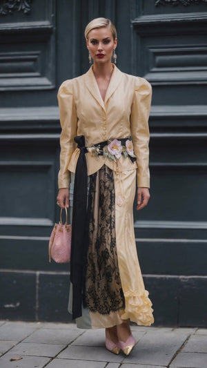 Thalia - Pure silk suit
