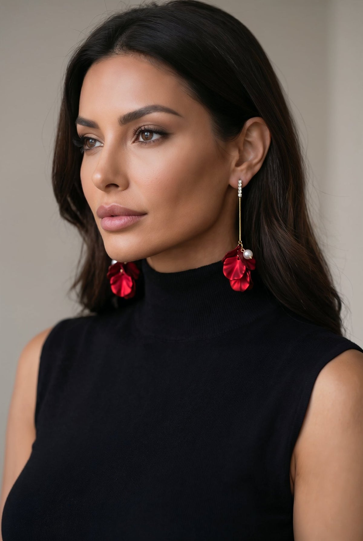 Ruby Petal Earrings - SIMOVSKA