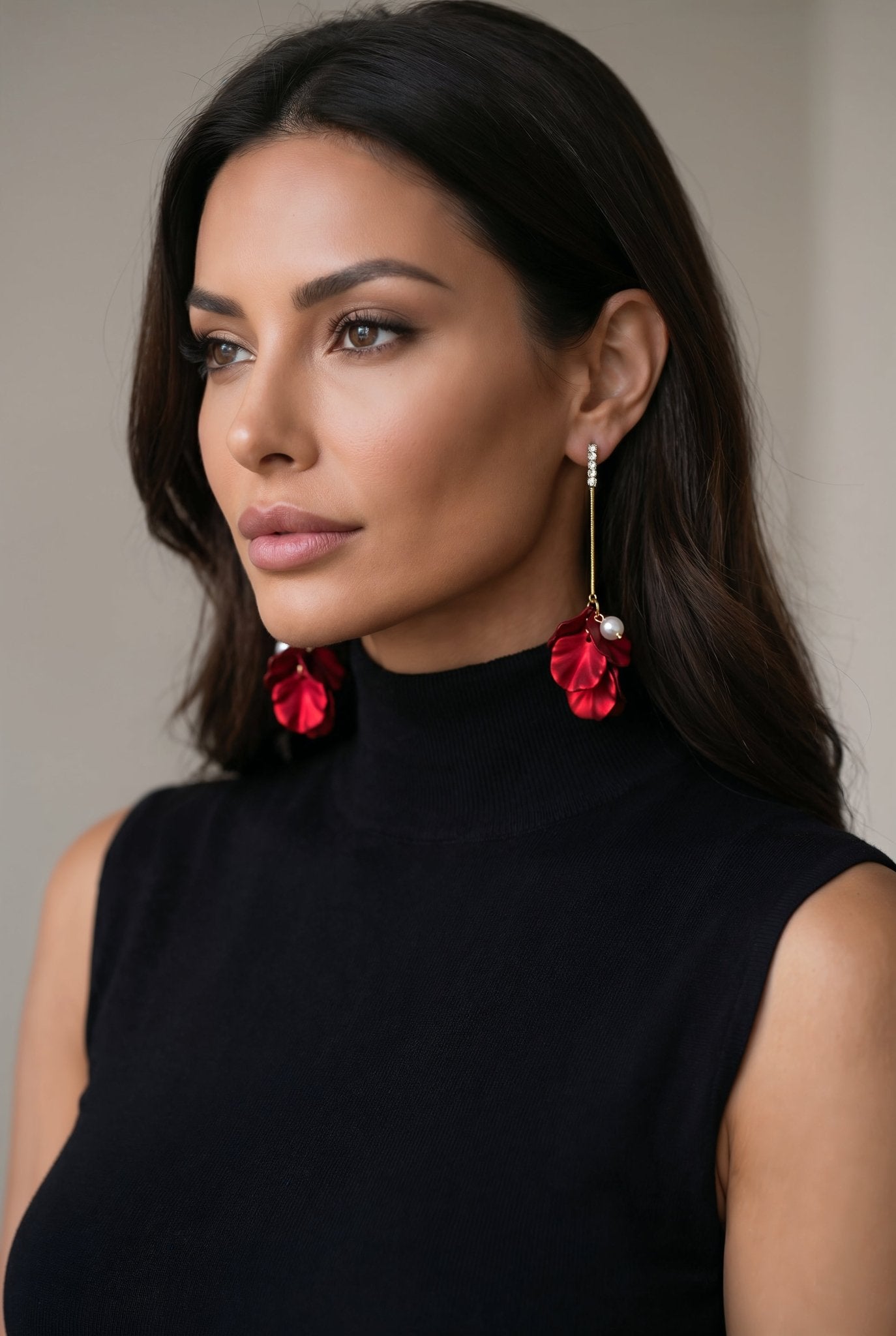 Ruby Petal Earrings - SIMOVSKA