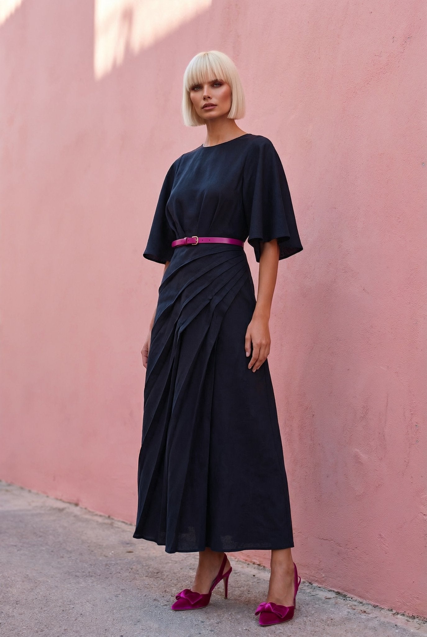 Samantha Dress – Midnight Navy - SIMOVSKA