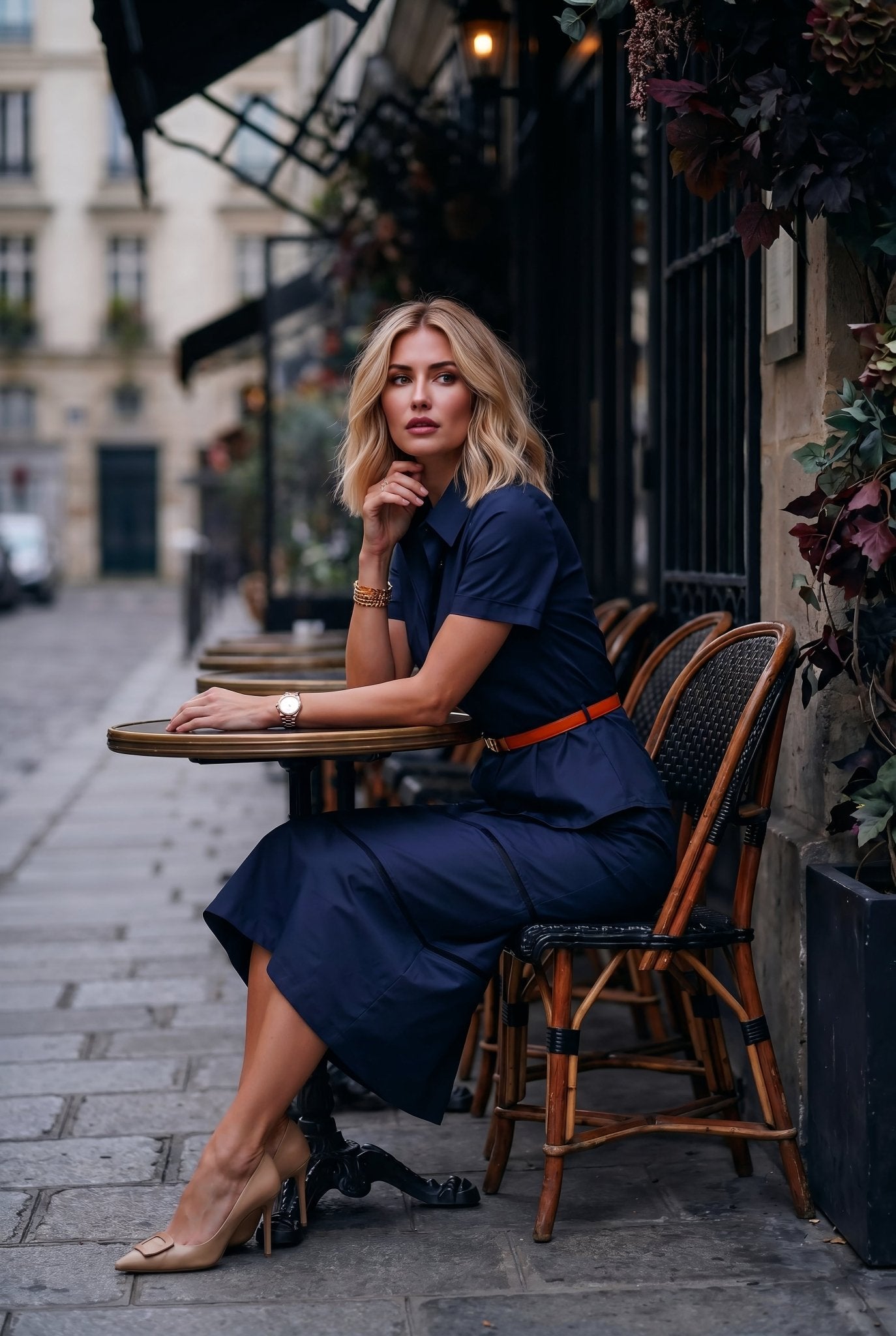 Sansira elegant elastic set for business woman