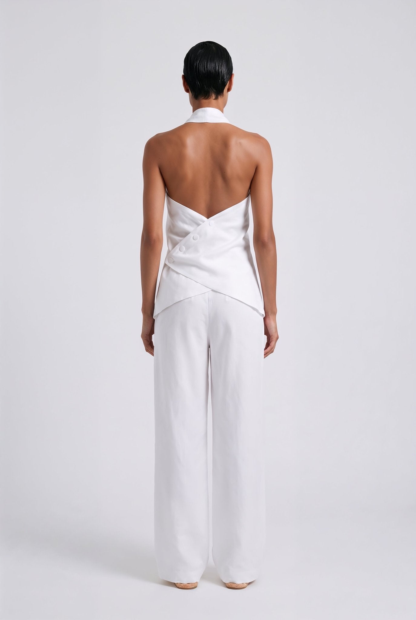 Santorini Set – White Pure Linen - SIMOVSKA
