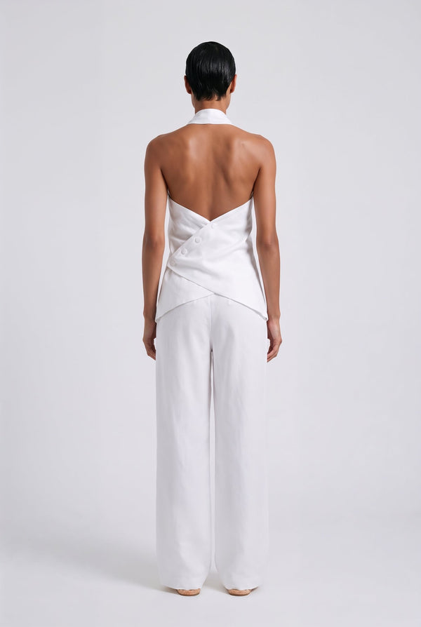 Santorini Set – White Pure Linen - SIMOVSKA