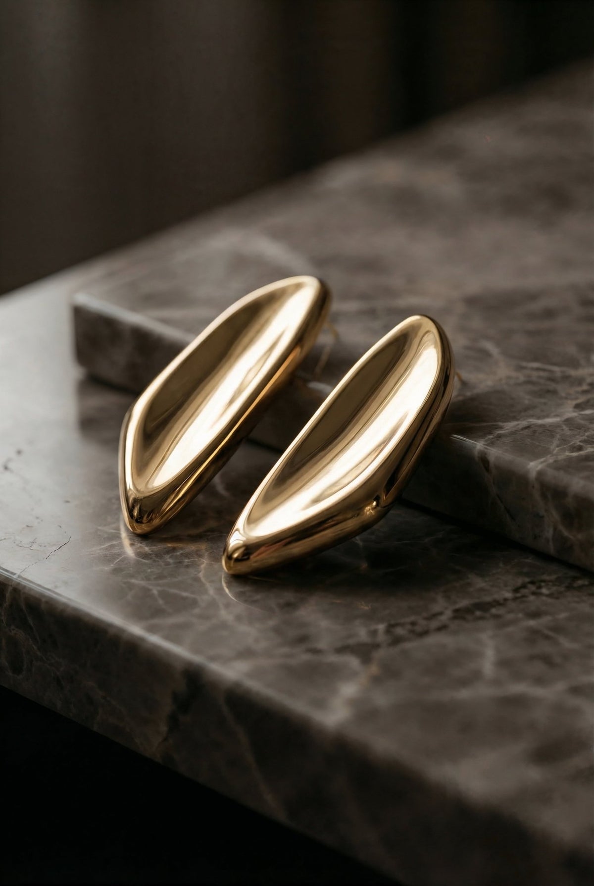 Sculptural Oval Earrings - SIMOVSKA