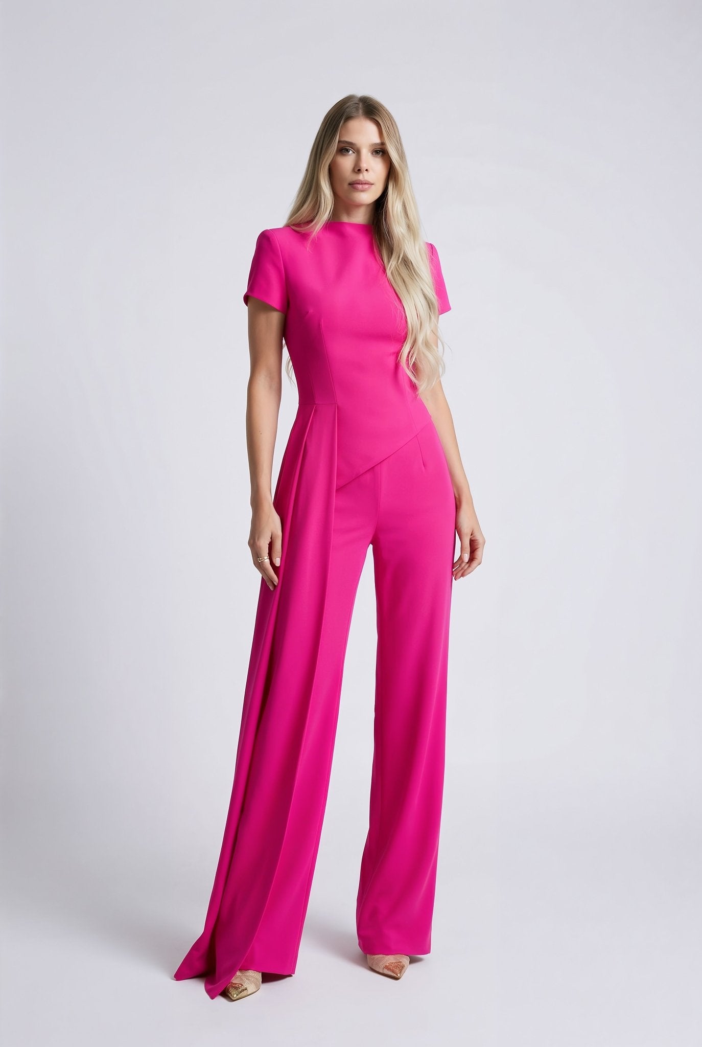 Simone Drape Set in Pink - SIMOVSKA