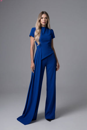 Simone Drape Set in Royal Blue - SIMOVSKA