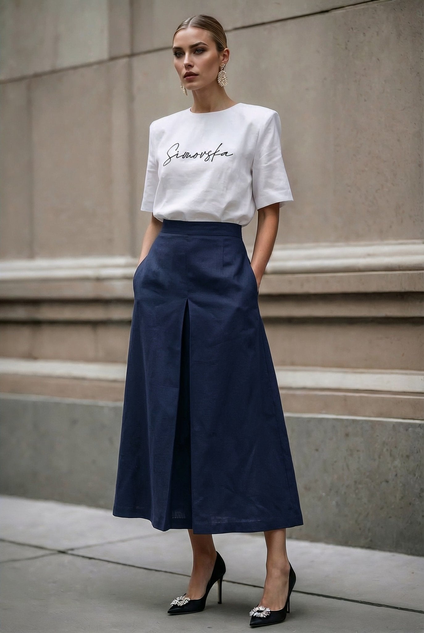 Simovska Linen Skirt - SIMOVSKA