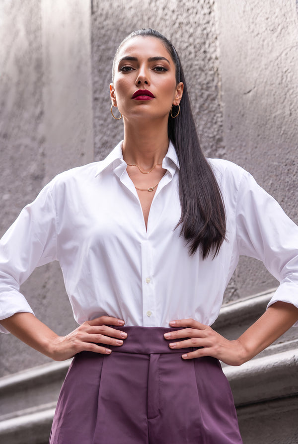 Manhattan Classic White Cotton Shirt