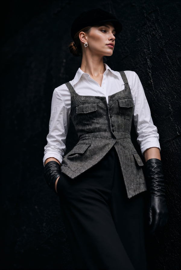 simovska-sabine-grey-herringbone-tailored-vest