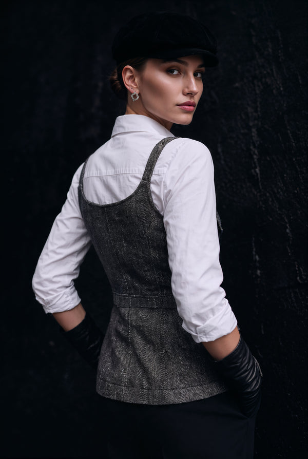 simovska-sabine-grey-herringbone-tailored-vest