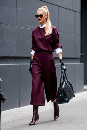 Soho Matching Separates Burgundy - SIMOVSKA