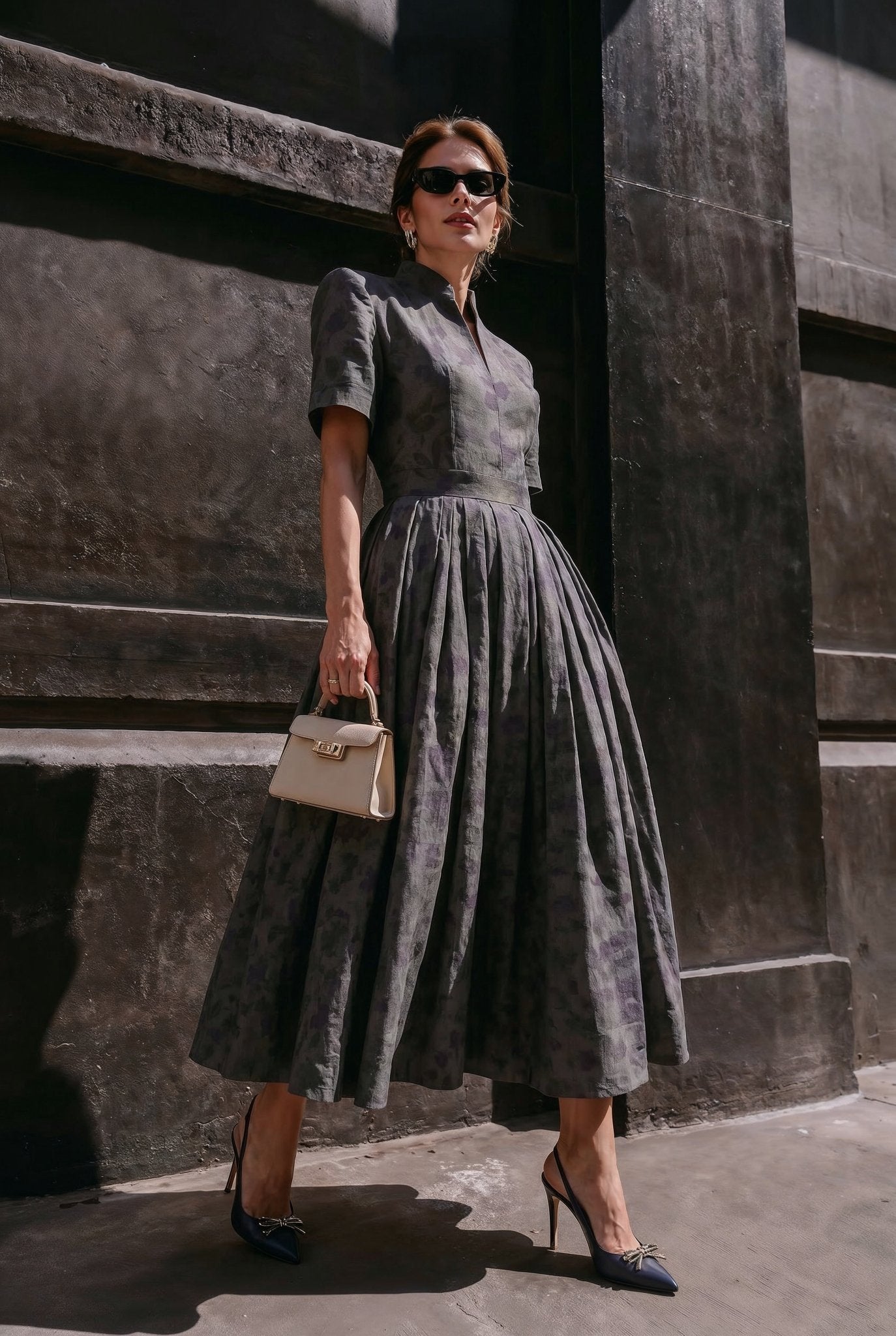 Sorrento Dress – Midnight Bloom - SIMOVSKA