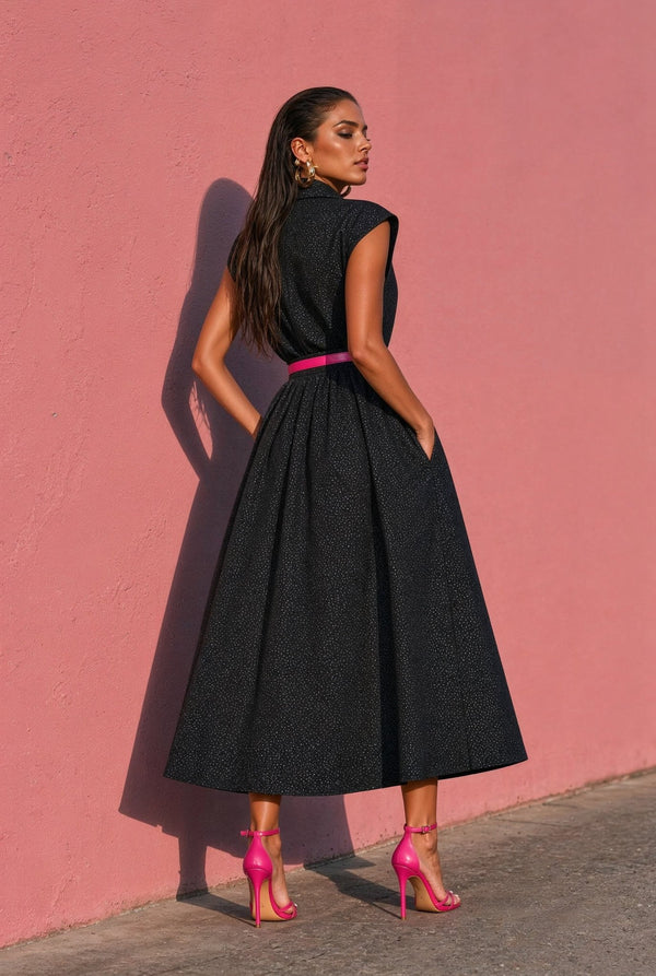 The Callas Dress – Black Dot - SIMOVSKA