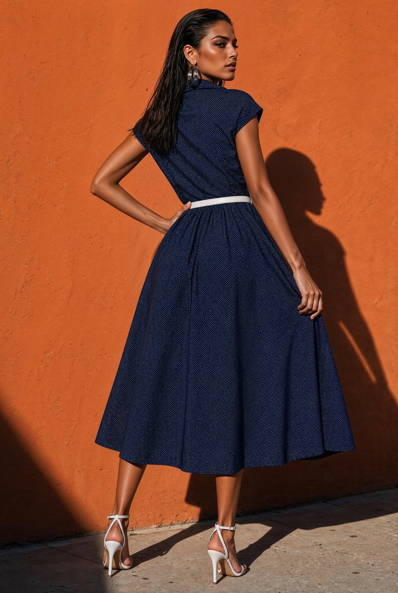 The Callas Dress – Midnight Dot - SIMOVSKA