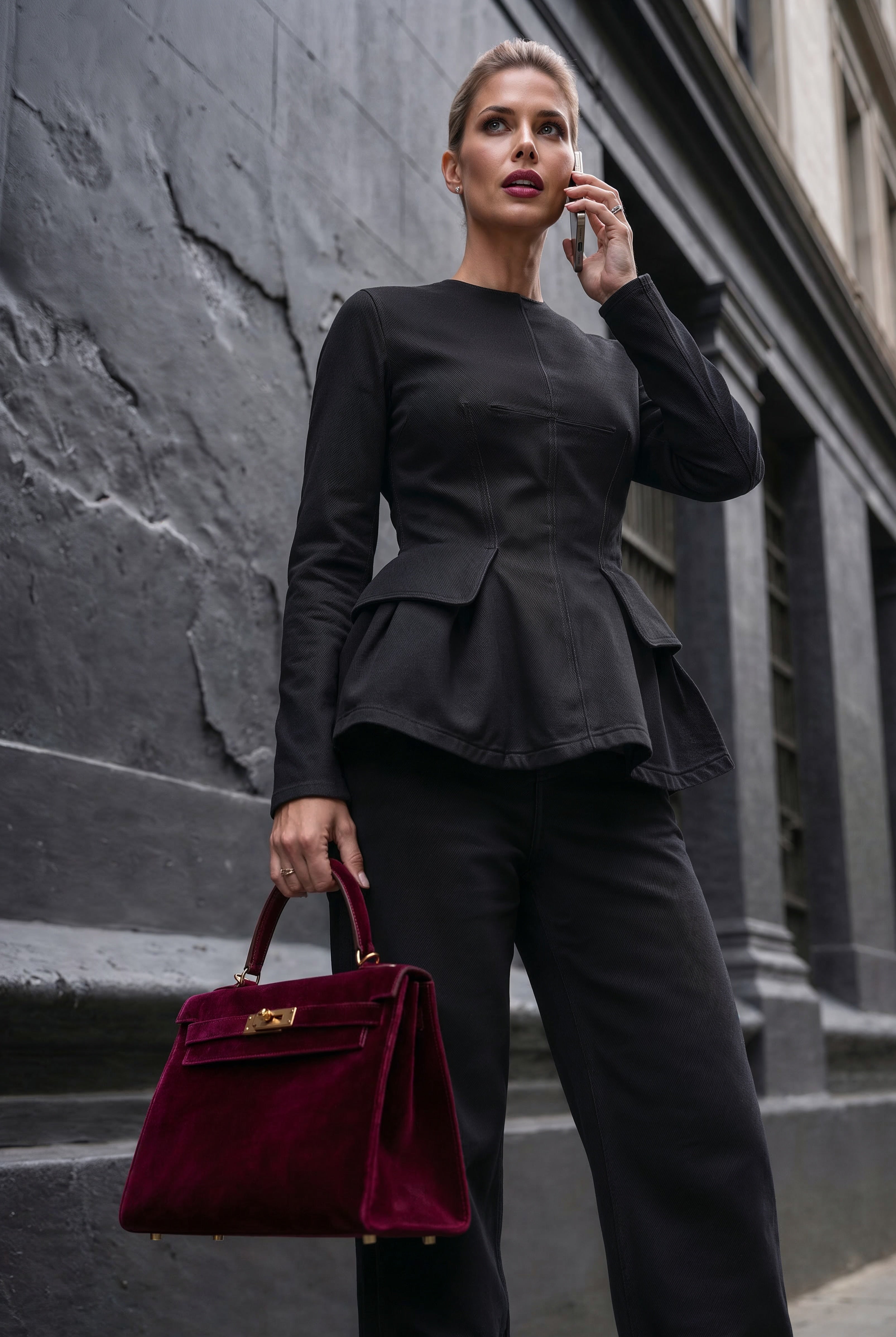 Ottavia Set in Black Denim