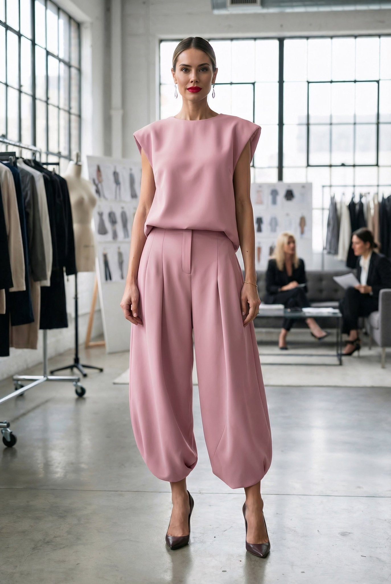 Valentina Set – Blush Pink Crepe - SIMOVSKA