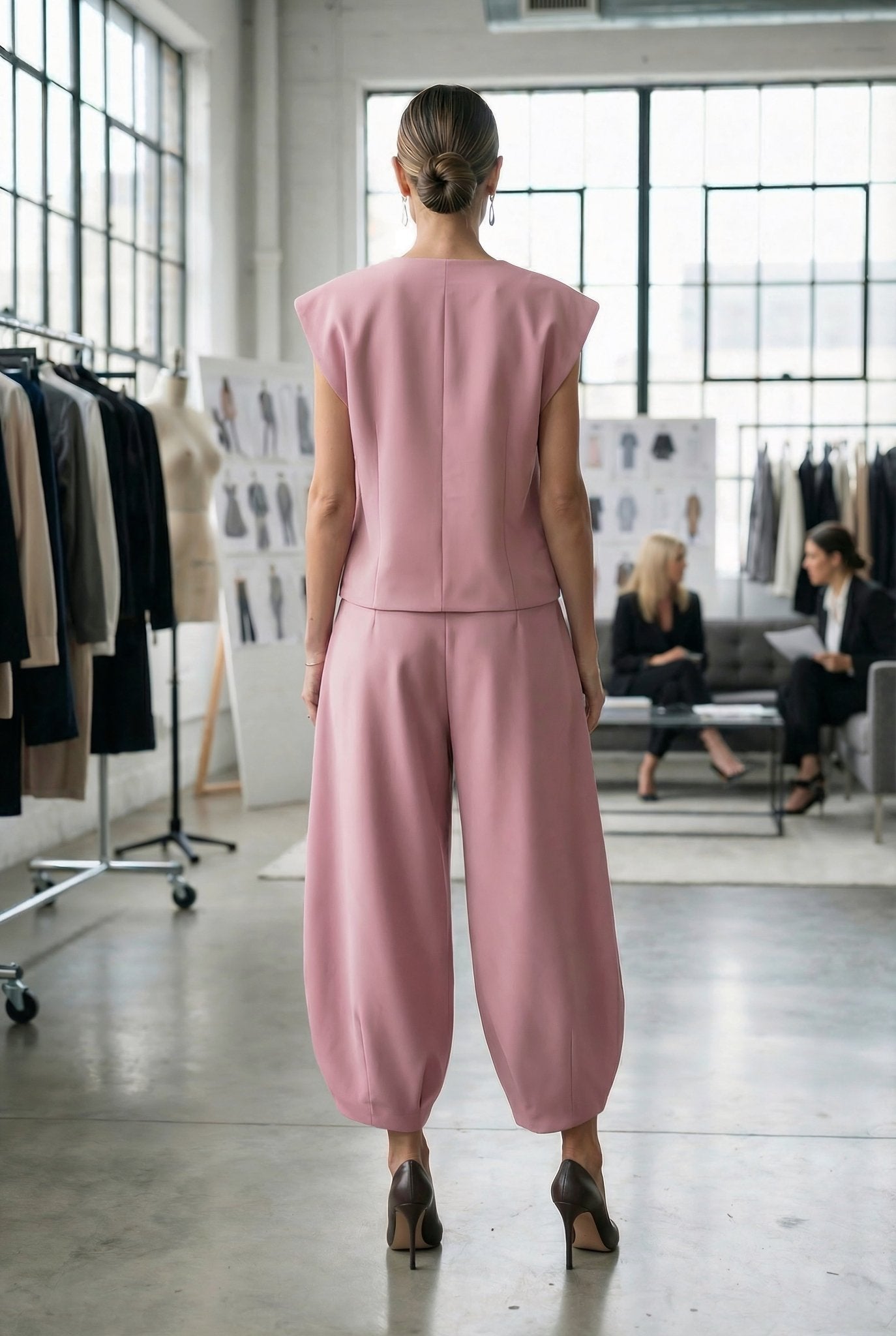 Valentina Set – Blush Pink Crepe - SIMOVSKA