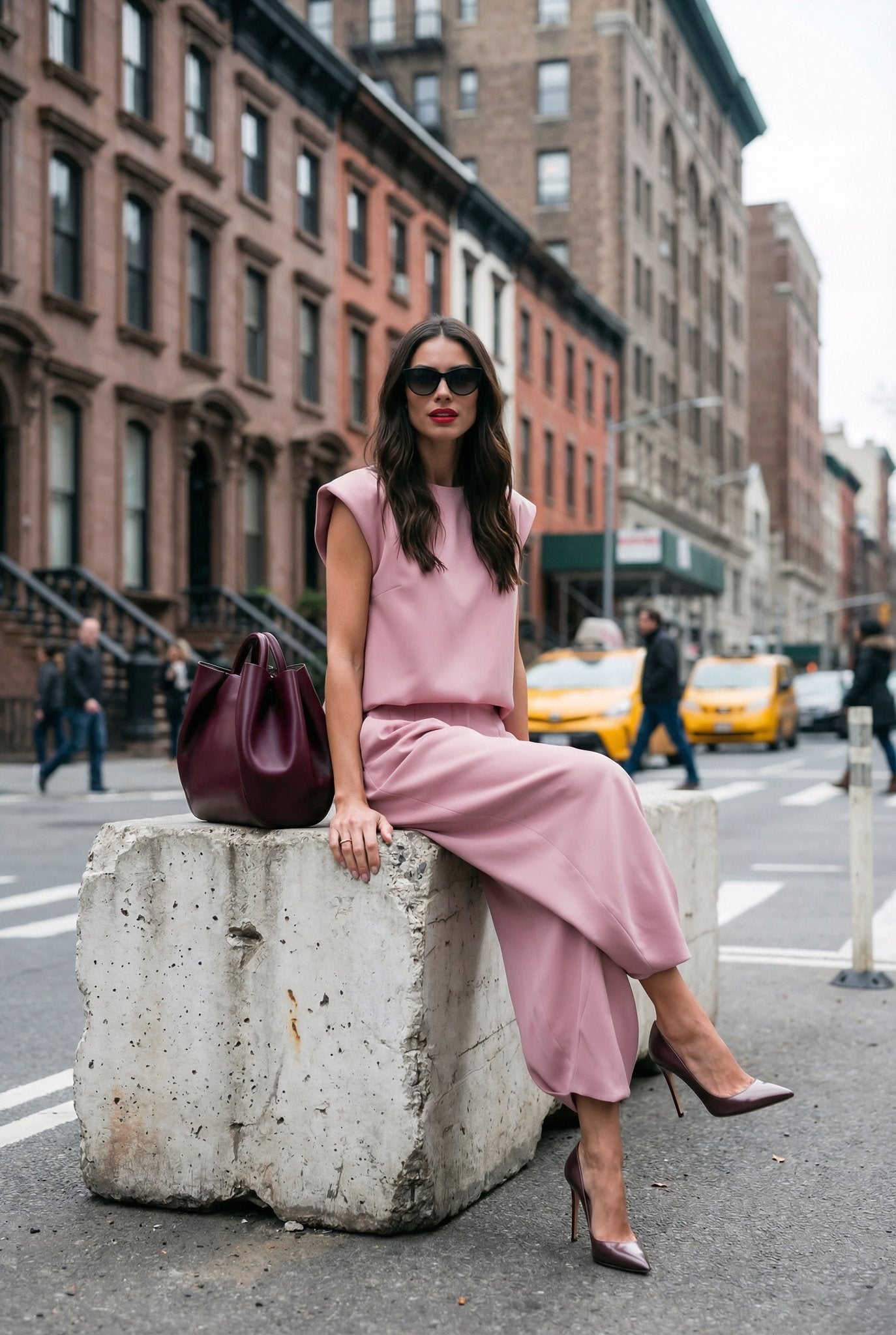 Valentina Set – Blush Pink Crepe - SIMOVSKA