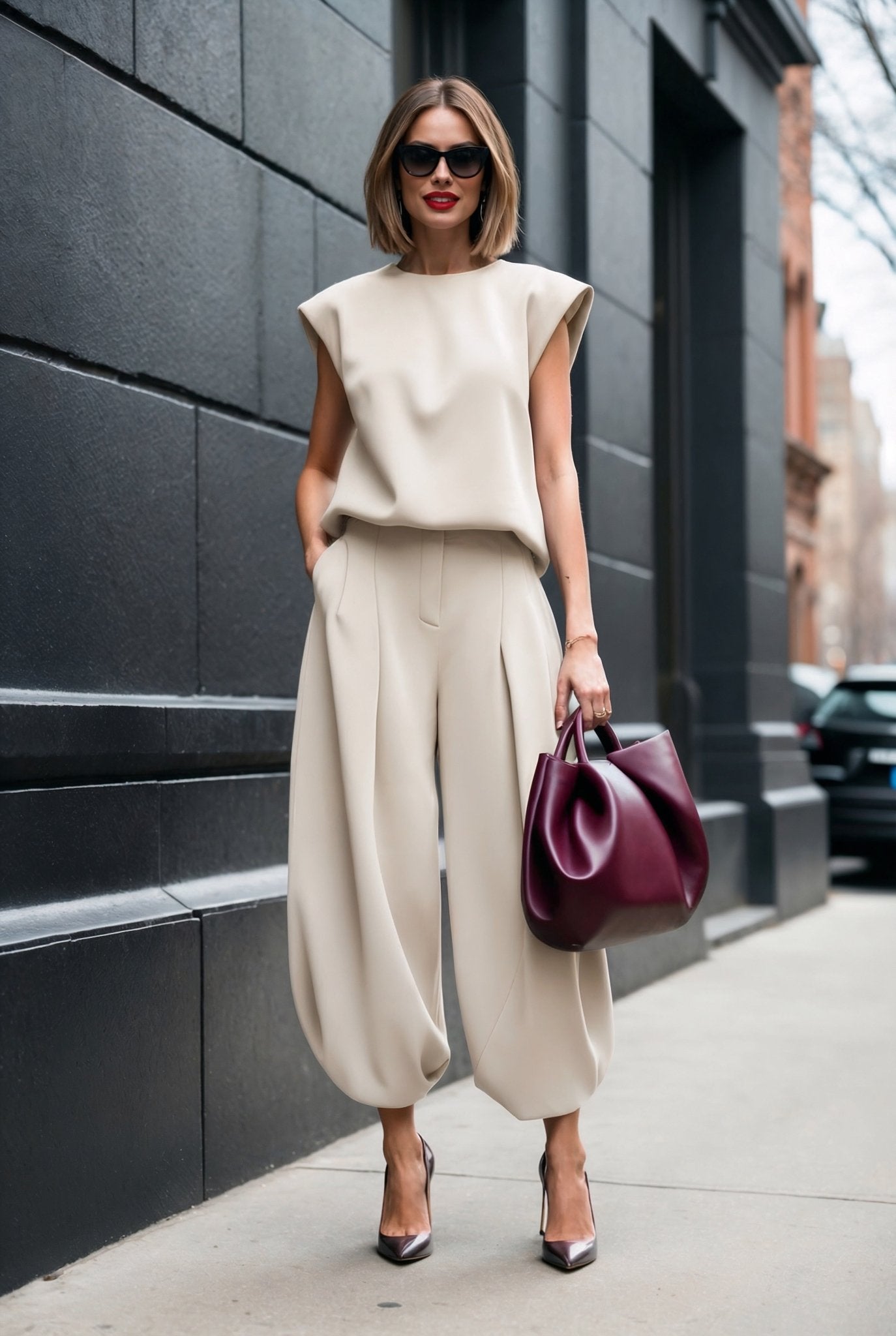 Valentina Set – Ivory Crepe - SIMOVSKA