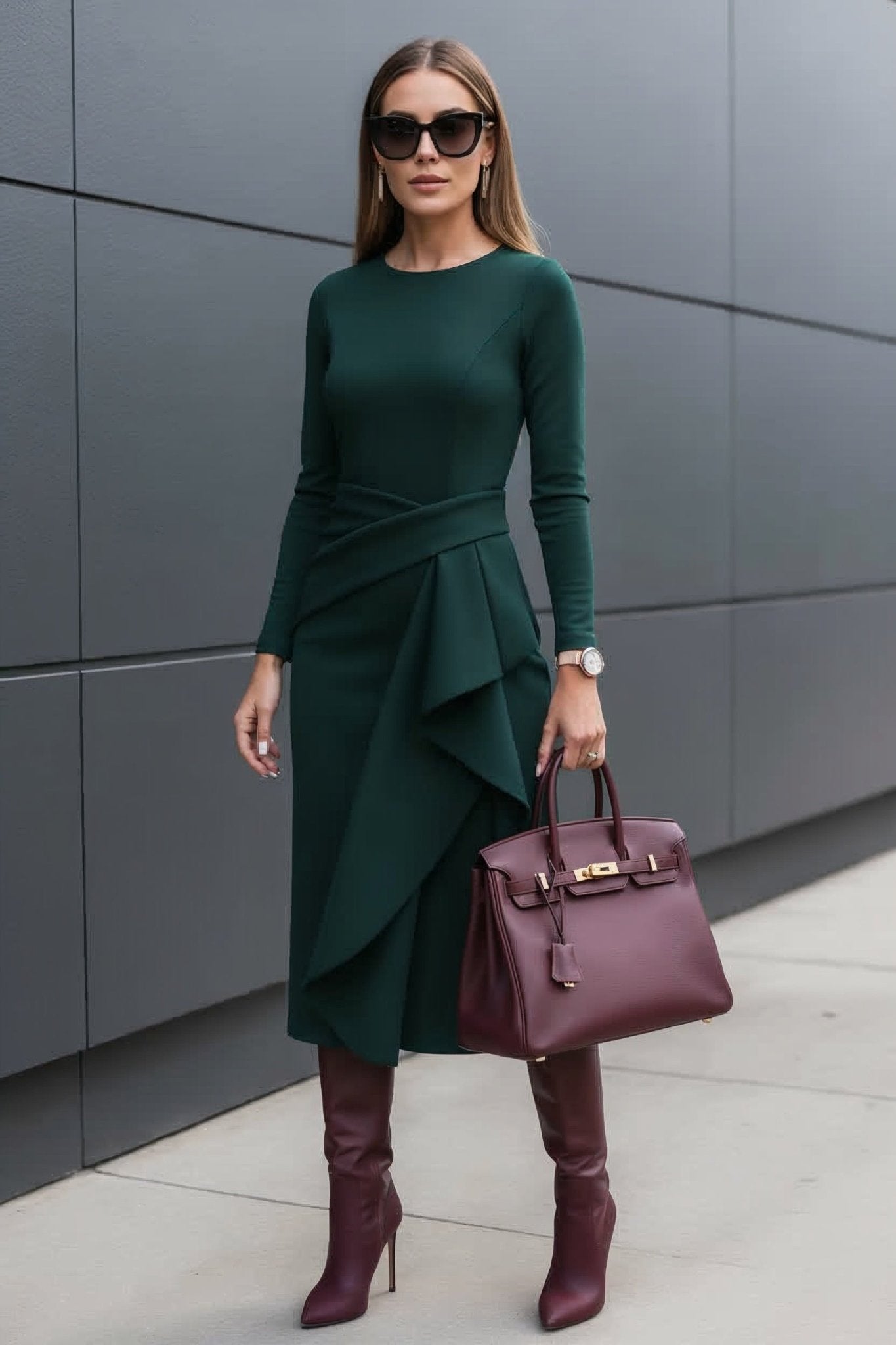 Victoria Dress – Forest Green - SIMOVSKA