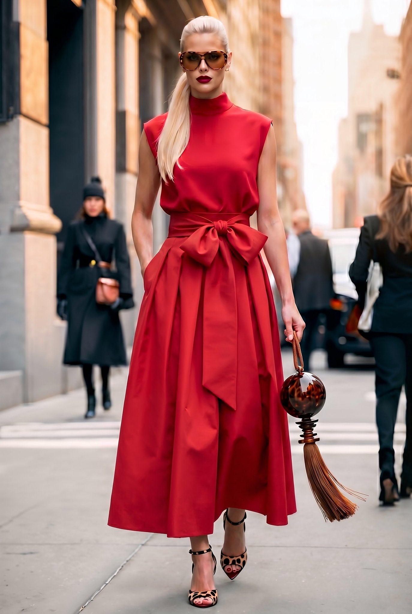 Vienna Skirt – Red - SIMOVSKA